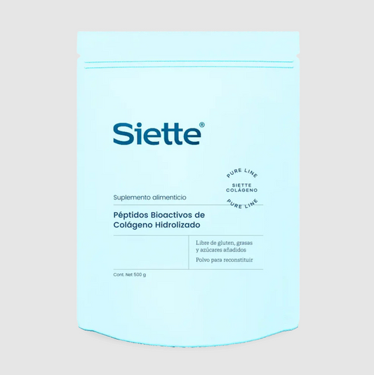 Siette Pure Péptidos Bioactivos de Colágeno Hidrolizado Bolsa 500g