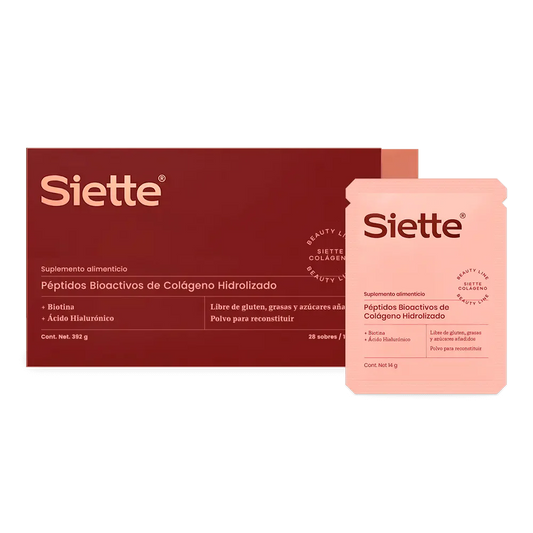 Siette Beauty Péptidos Bioactivos de Colágeno Hidrolizado 28 sachets