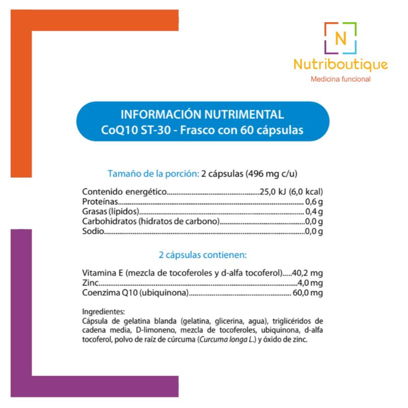 Metagenics - Metagenics CoQ10St - 30 ST - Nutriboutique