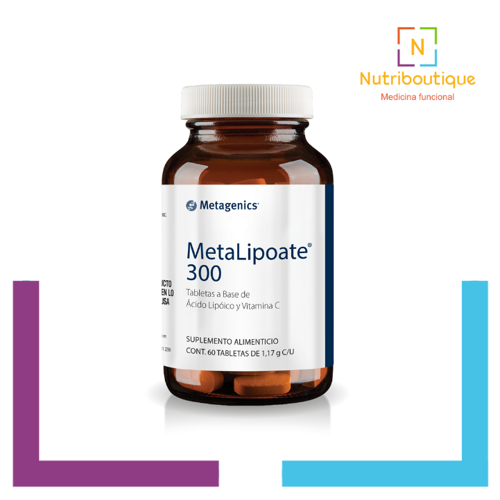 Frasco Metagenics MetaLipoate 300 Nutriboutique