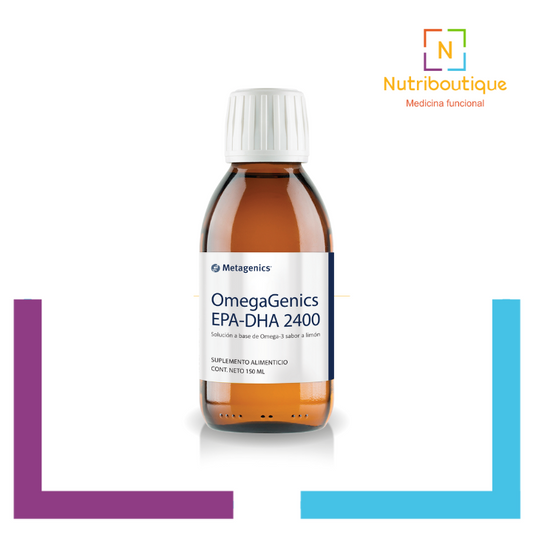 Frasco Metagenics Omegagenics EPA-DHA 2400 Nutriboutique