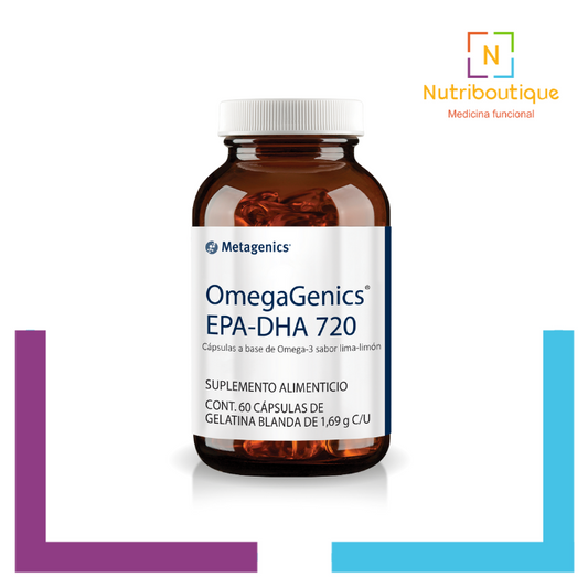 Frasco Metagenics Omegagenics EPA-DHA 720 Nutriboutique