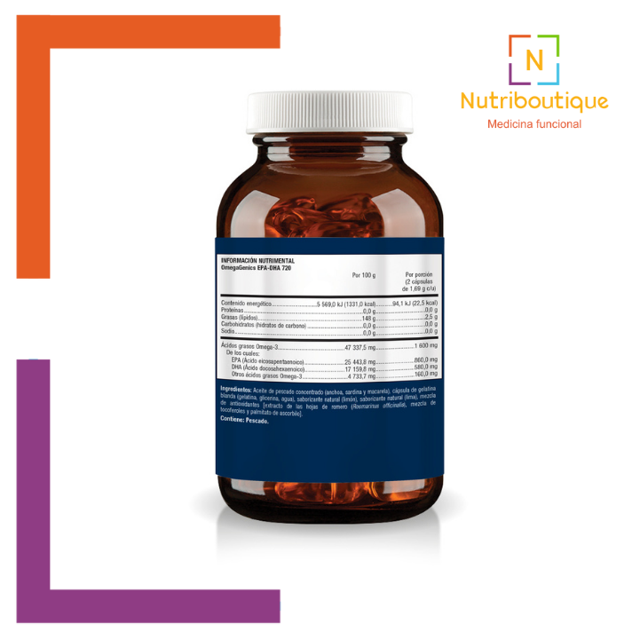 Qué contiene? Metagenics Omegagenics EPA-DHA 720 Nutriboutique