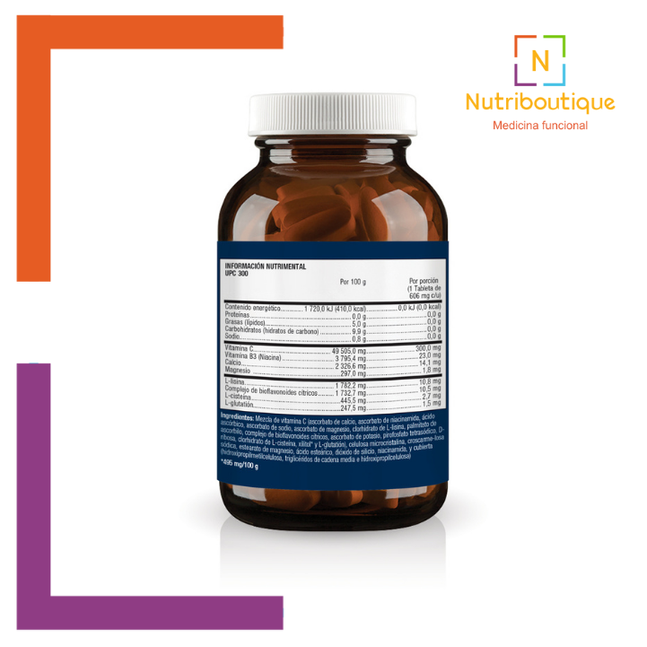 Que contiene Frasco Metagenics UPC300 Nutriboutique