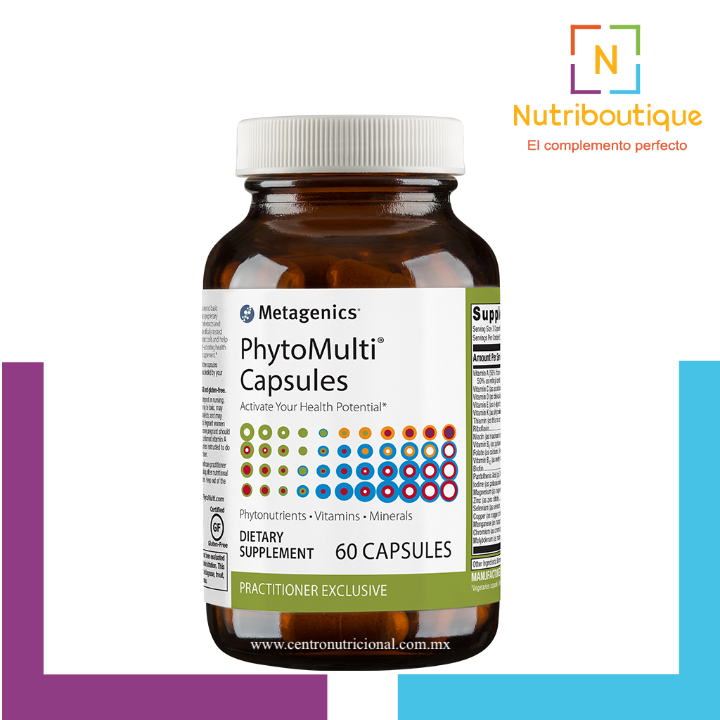 Frasco Metagenics Phytomulti Nutriboutique